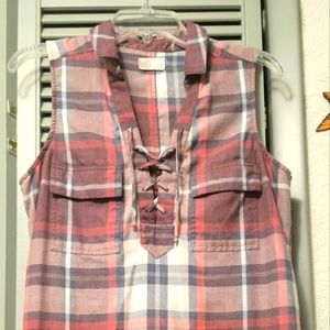 SO tank plaid dress